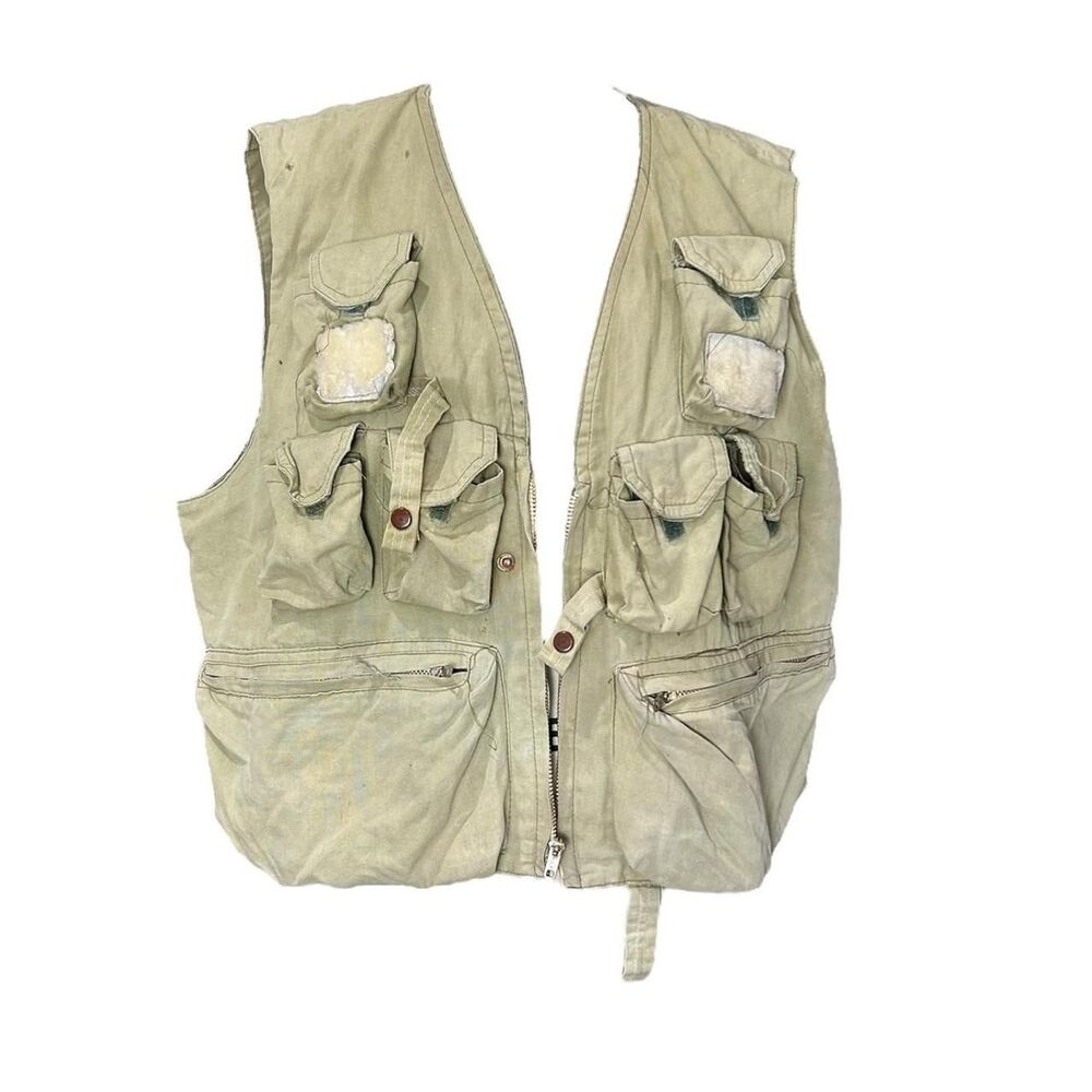 Unbranded Men's Green and Khaki Gilet